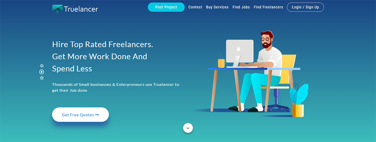 Truelancer website